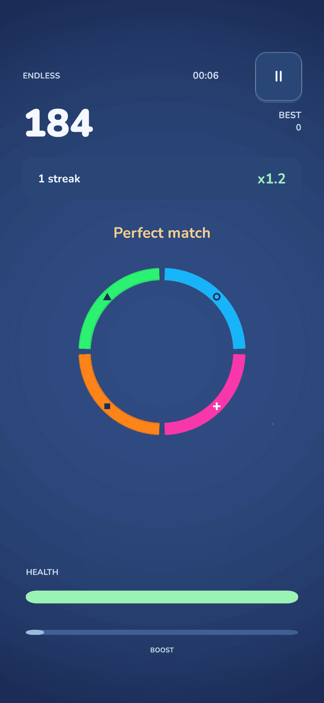 Loopmio arcade mode with the rotating ring.
